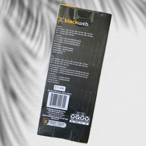 Tv Wall Mount Hardware Kit BlackWeb - Picture 2 of 6